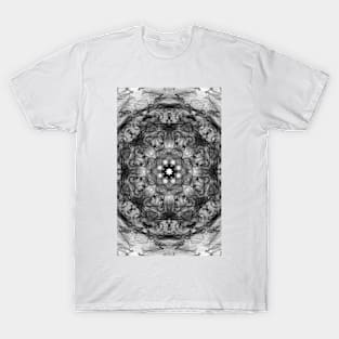 black and white flower pattern one T-Shirt